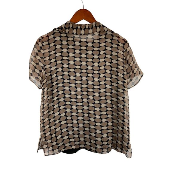 New York City Design Co. S Short Sleeve Button-Up Blouse With Tank - Picture 2 of 5